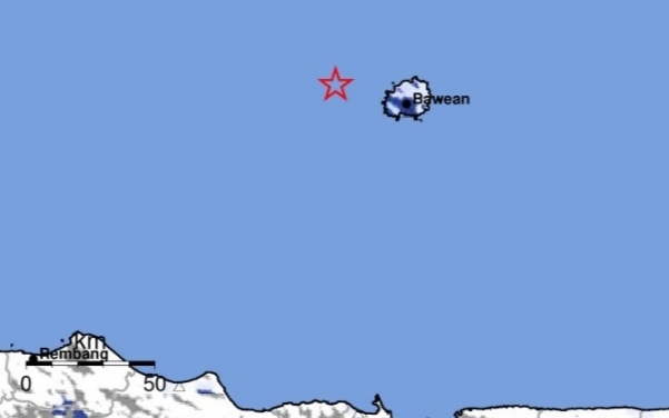 Gempa M3,9 Guncang Laut Timur Laut Tuban, Terasa Hingga Bawean