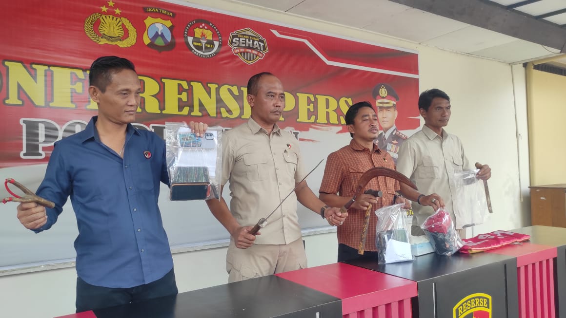 25 Orang Terduga Gangster Tuban Terancam Hukuman 7 Tahun