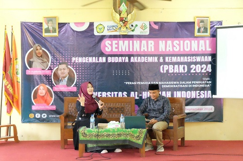 Seminar Nasional PBAK UAI Tuban, Ning Lia Beri Tips Kepemimpinan