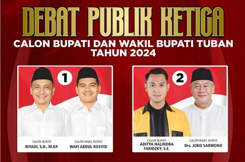 KPU Tuban Gelar Debat Publik Ketiga, Bahas Sinkronisasi Pembangunan dan Persatuan Bangsa