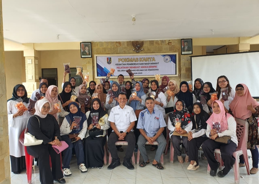 Singkong Jadi Cuan, Kelurahan Karang Tuban Gelar Pelatihan Bikin Keripik