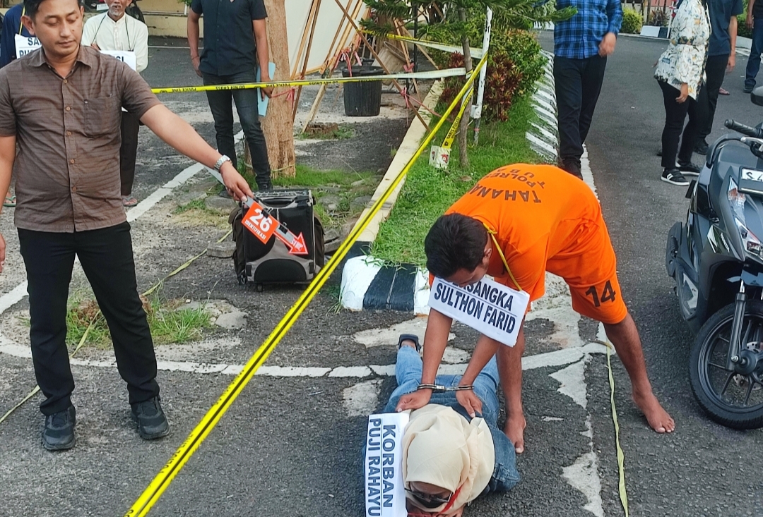38 Adegan Rekonstruksi Puji Rahayu Tuban, Polisi Ungkap Motif Pembunuhan Brutal